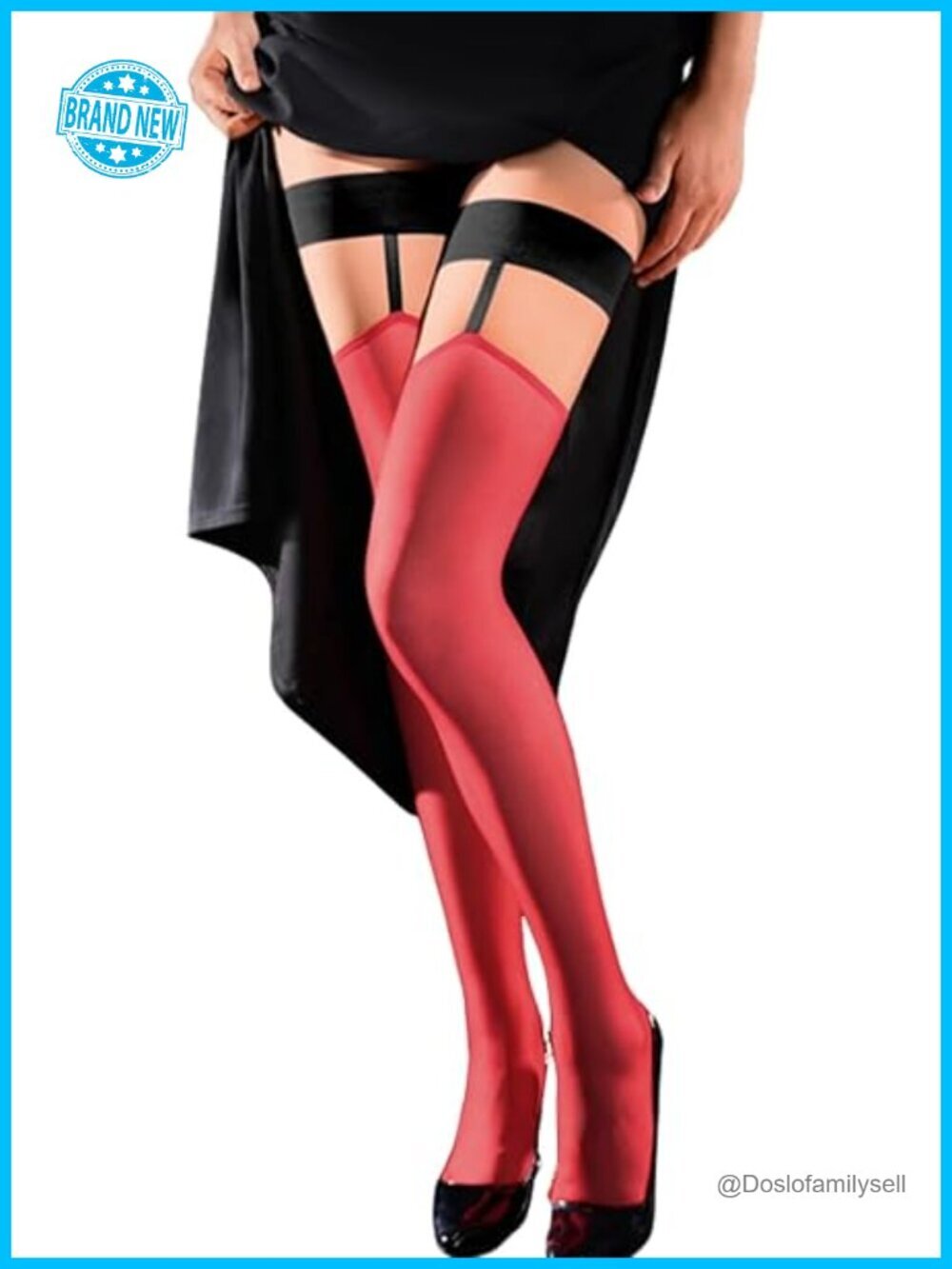 Color Block Thigh High Stockings, Sexy Sheer Nylons, Date Night Club Outfit